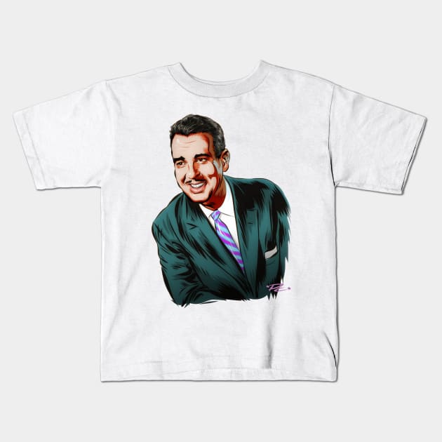 Tennessee Ernie Ford - An illustration by Paul Cemmick Kids T-Shirt by PLAYDIGITAL2020